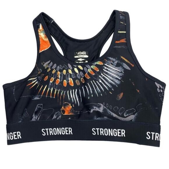 STRONGER Voodoo SET Medium Support Sports Bra & Mid Waist Leggings Sz Medium - Picture 9 of 13